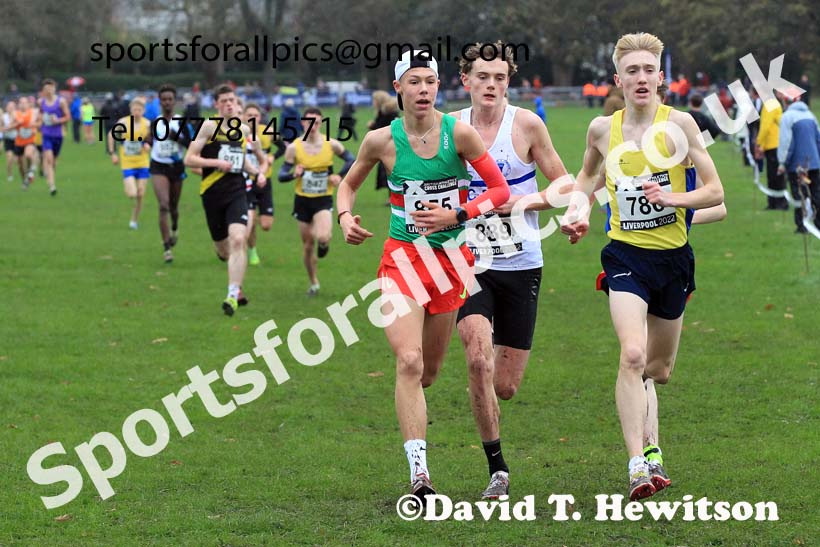 Mens Under-17s, 2022 British Athletics Cross Challenge, Sefton Park, Liverpool.  Photo: David T. Hewitson/Sports for All Pics